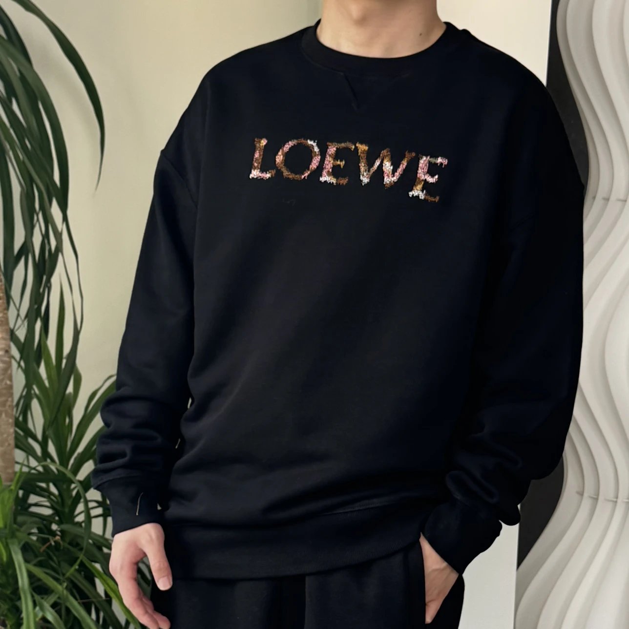 RD-C271 · Dissolved Logo Embroidered Crewneck Sweatshirt showcase view 9