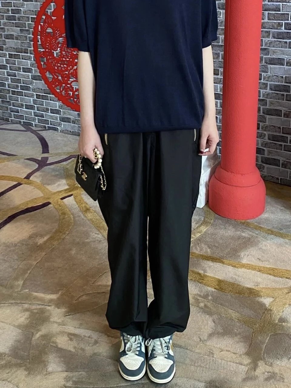 RD-C420 · Nylon Zip-Pocket Track Pants showcase view 3