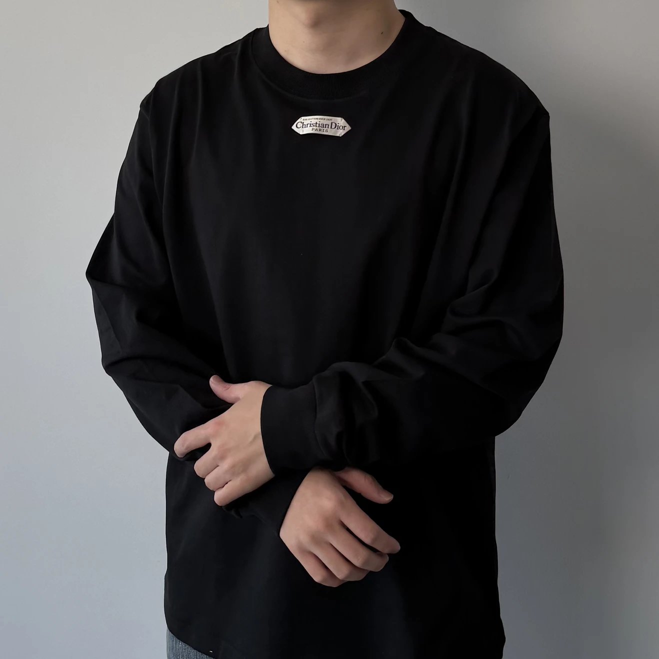 RD-C401 · Cotton Logo Long-Sleeve T-Shirt showcase view 6