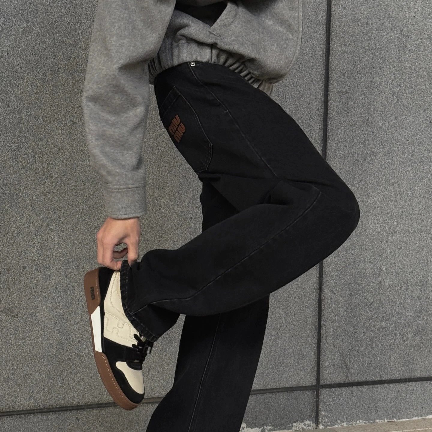 RD-C421 · Patch-Letter Jeans showcase view 2
