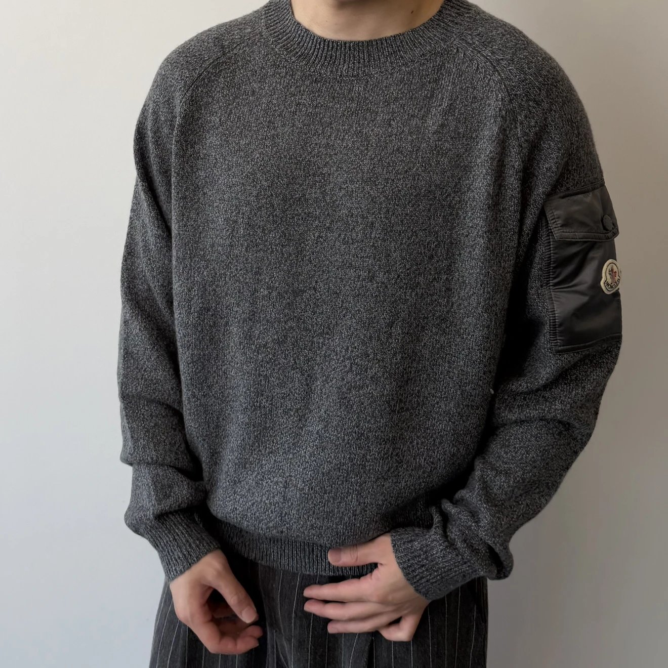 RD-C376 · Mouliné Patchwork Crewneck Sweater showcase view 5
