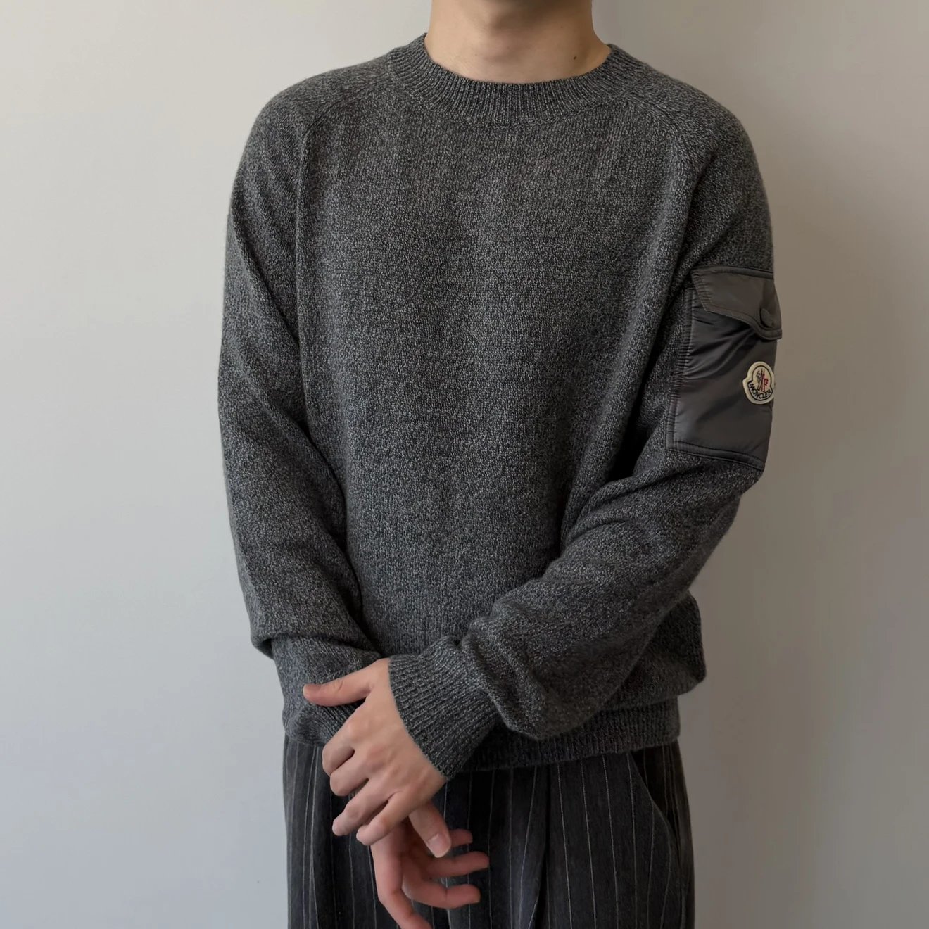 RD-C376 · Mouliné Patchwork Crewneck Sweater showcase view 7