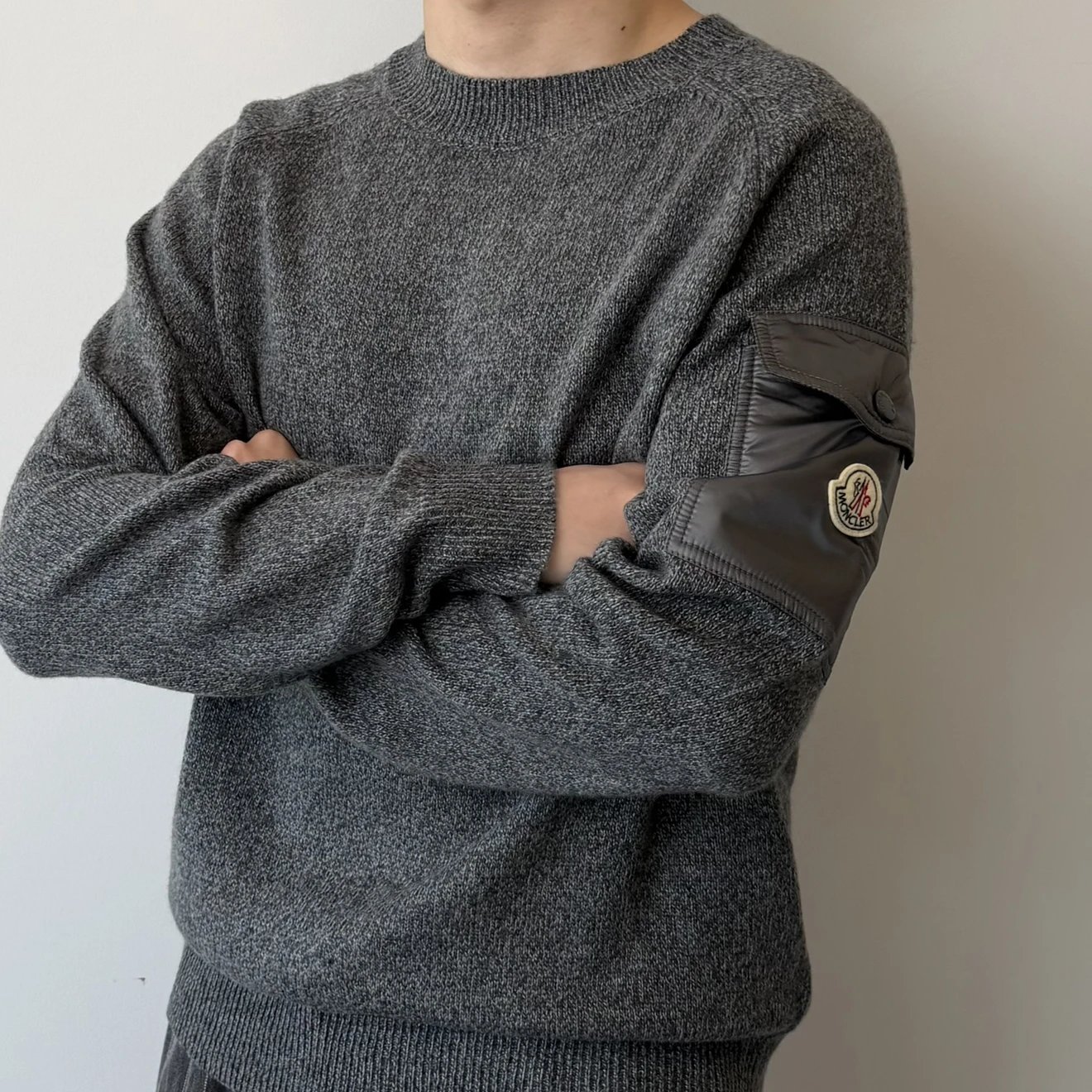 RD-C376 · Mouliné Patchwork Crewneck Sweater showcase view 9