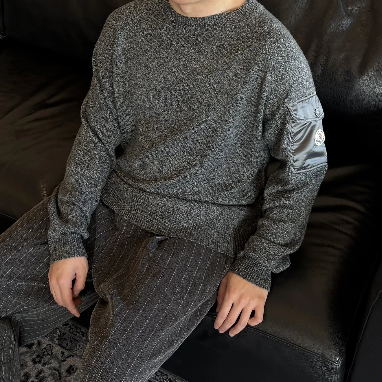 RD-C376 · Mouliné Patchwork Crewneck Sweater showcase view 13