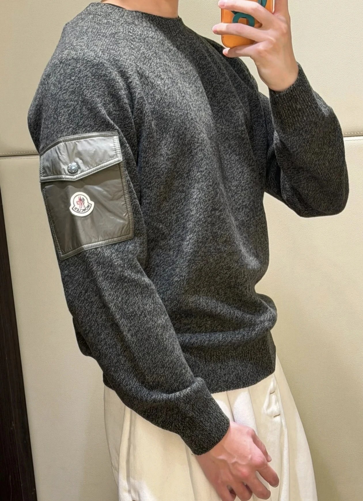 RD-C376 · Mouliné Patchwork Crewneck Sweater showcase view 14