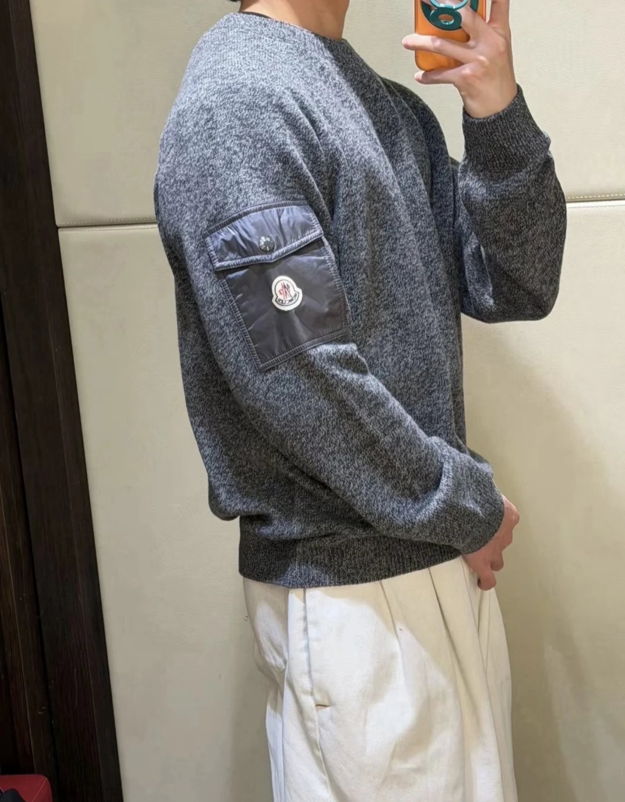 RD-C376 · Mouliné Patchwork Crewneck Sweater showcase view 22