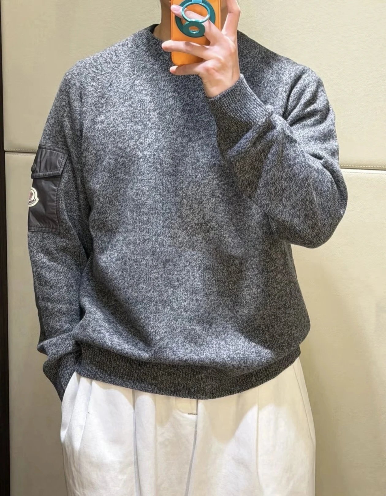RD-C376 · Mouliné Patchwork Crewneck Sweater showcase view 21