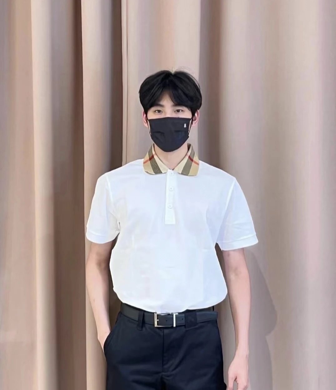 RD-C104 · Classic Check-Collar Polo Shirt showcase view 7