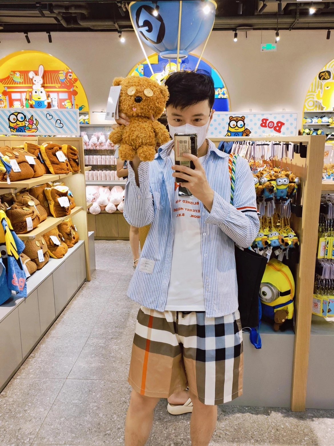 RD-C295 · Classic Patchwork Plaid Drawstring Shorts showcase view 10