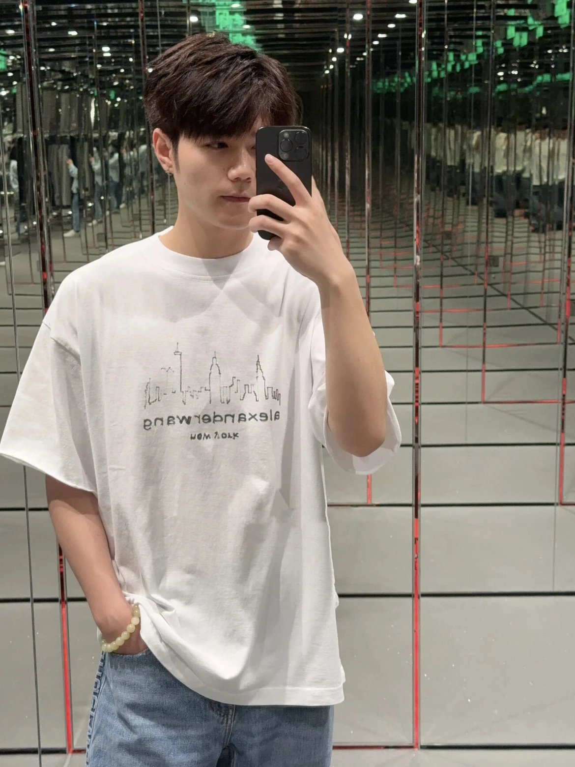 RD-C182 · Hand-Drawn Architecture Logo T-Shirt showcase view 3