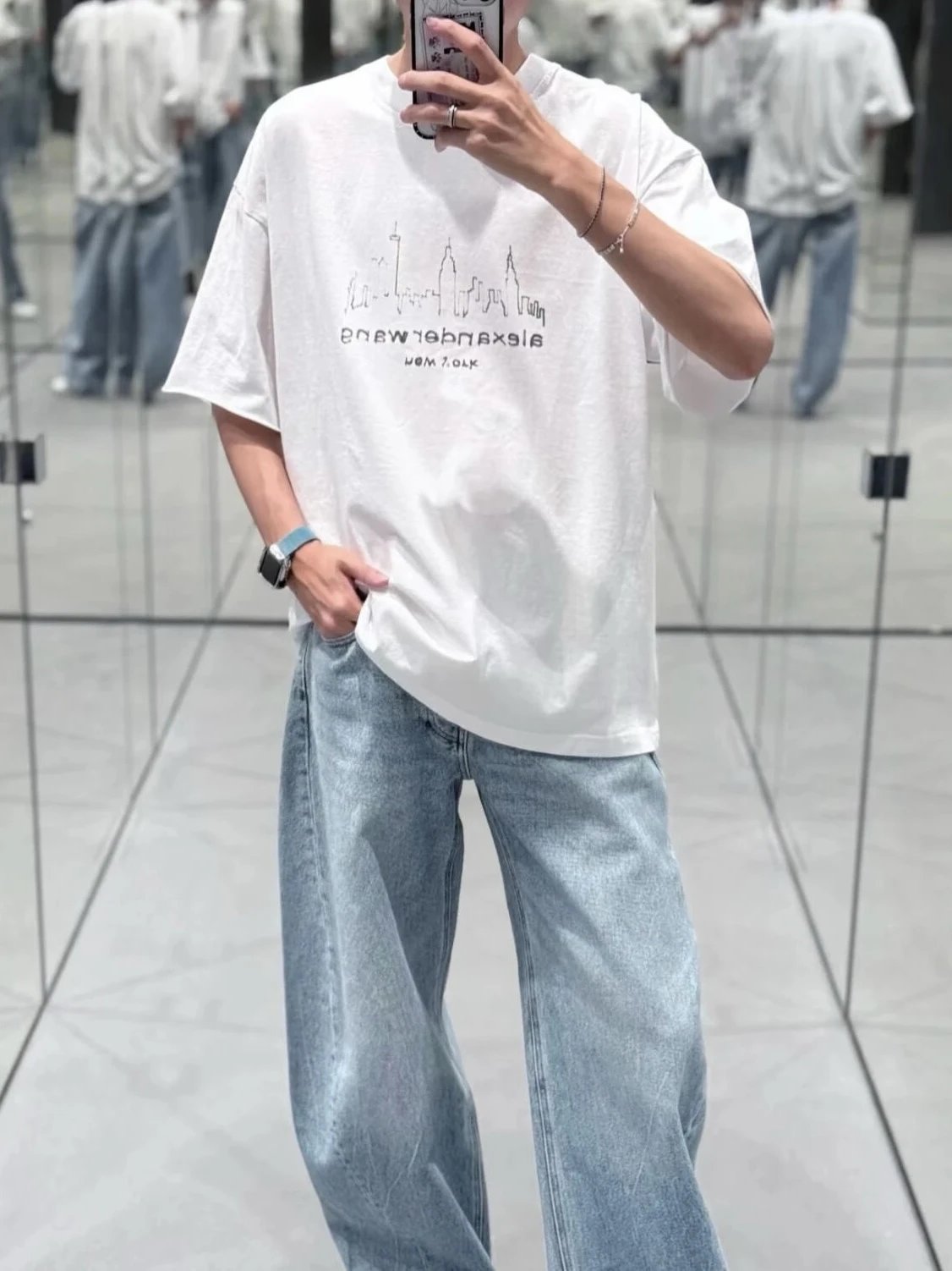 RD-C182 · Hand-Drawn Architecture Logo T-Shirt showcase view 7