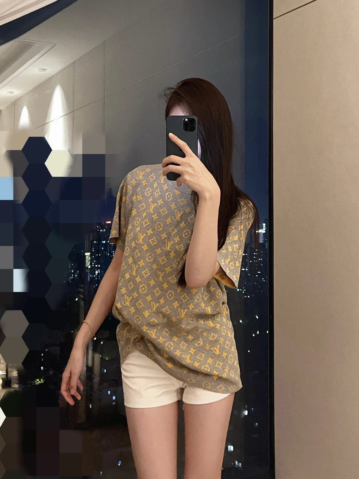 RD-C183 · Custom All-Over Monogram Knit T-Shirt showcase view 6