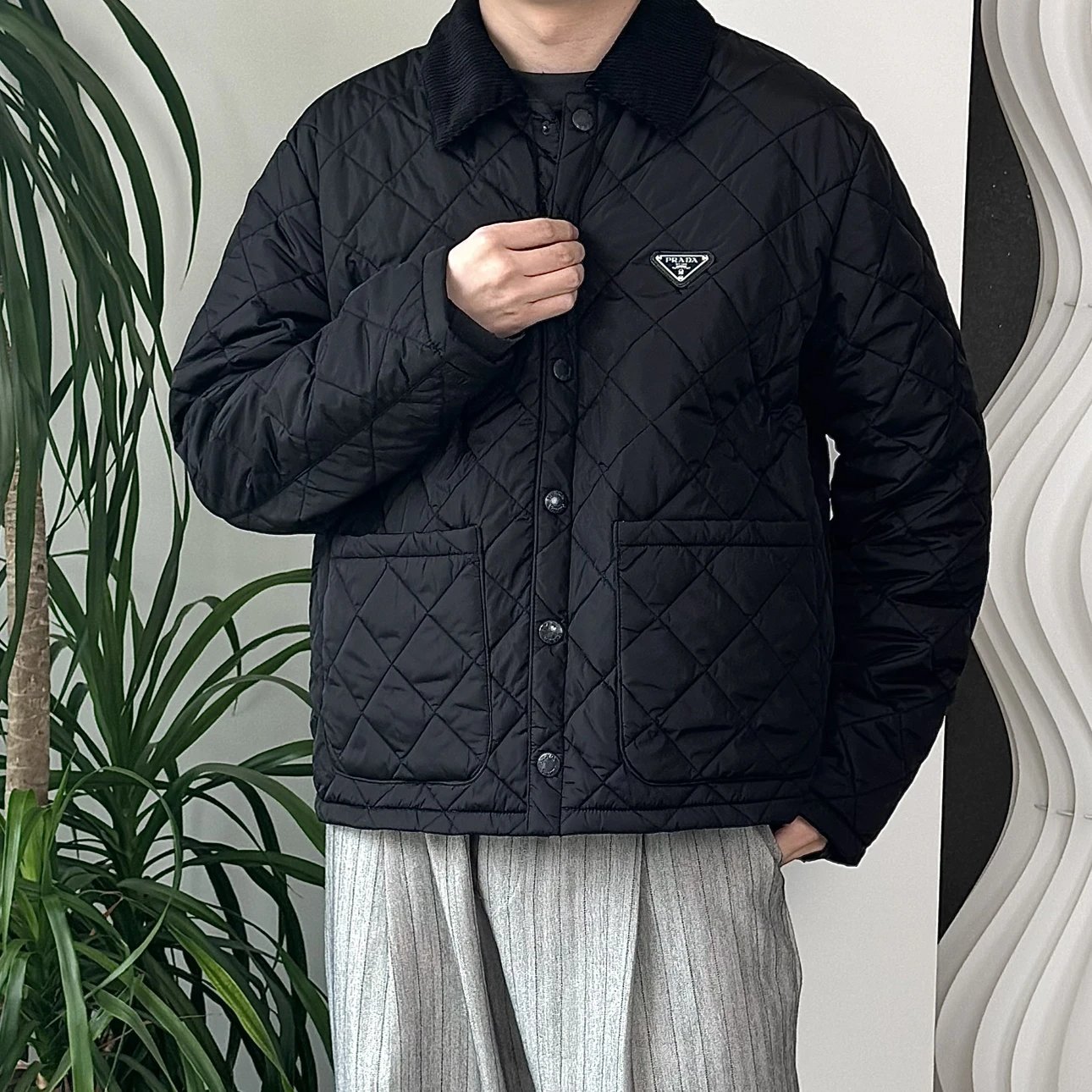 RD-C238 · Re-Nylon Quilted Collar Jacket showcase view 2