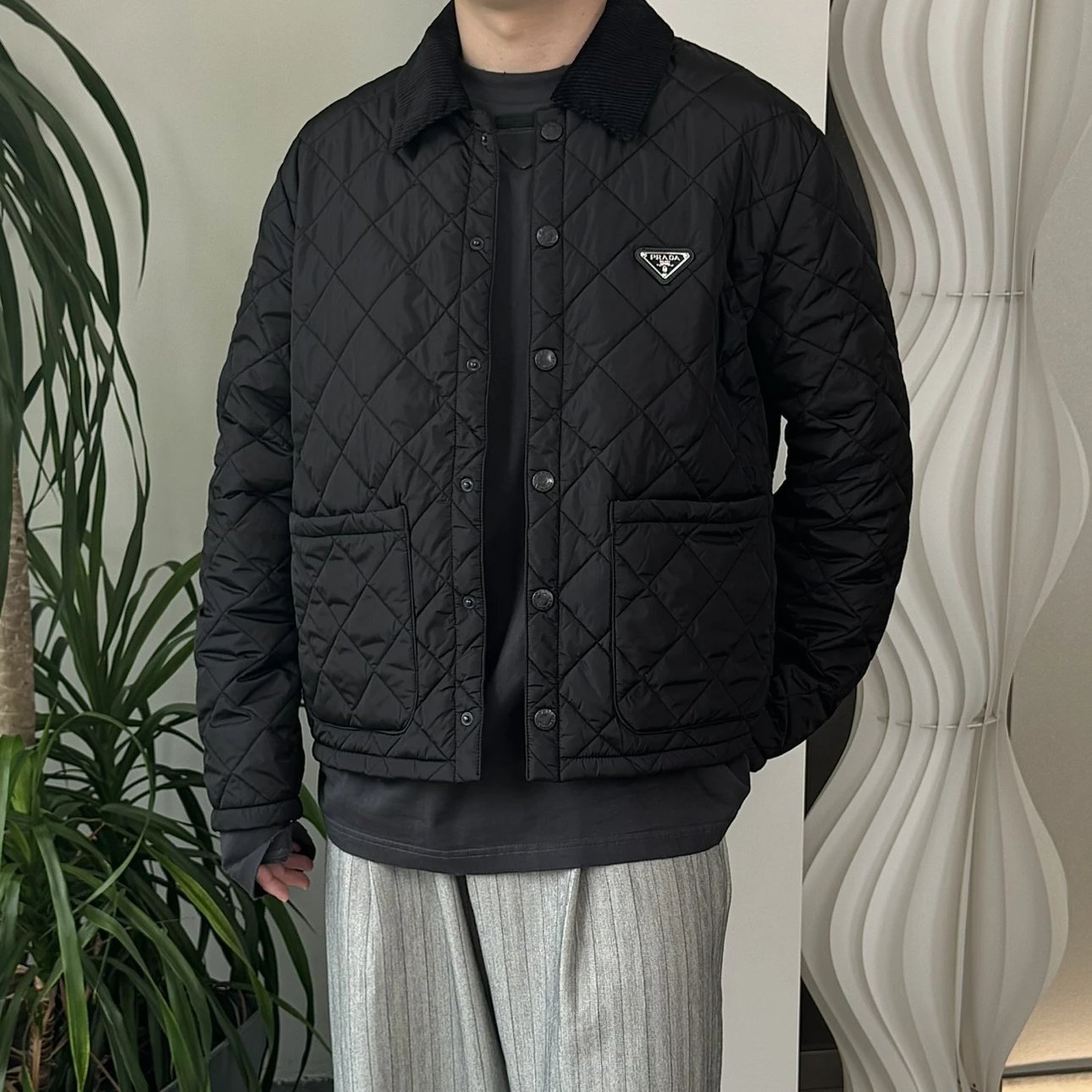 RD-C238 · Re-Nylon Quilted Collar Jacket showcase view 3