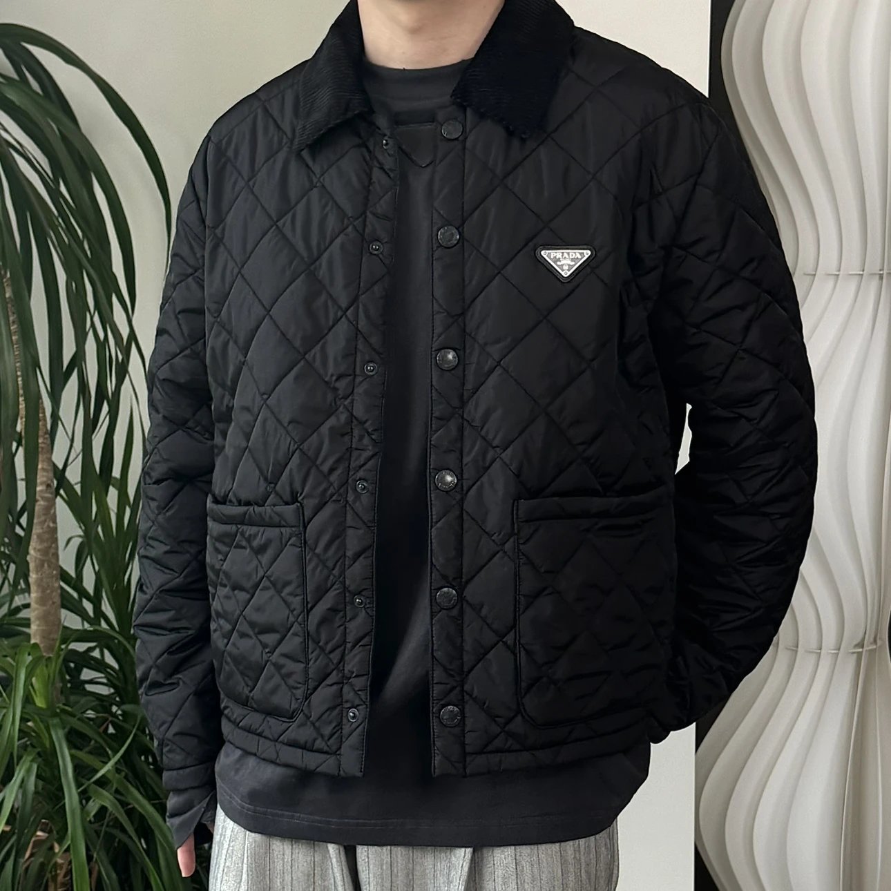 RD-C238 · Re-Nylon Quilted Collar Jacket showcase view 4