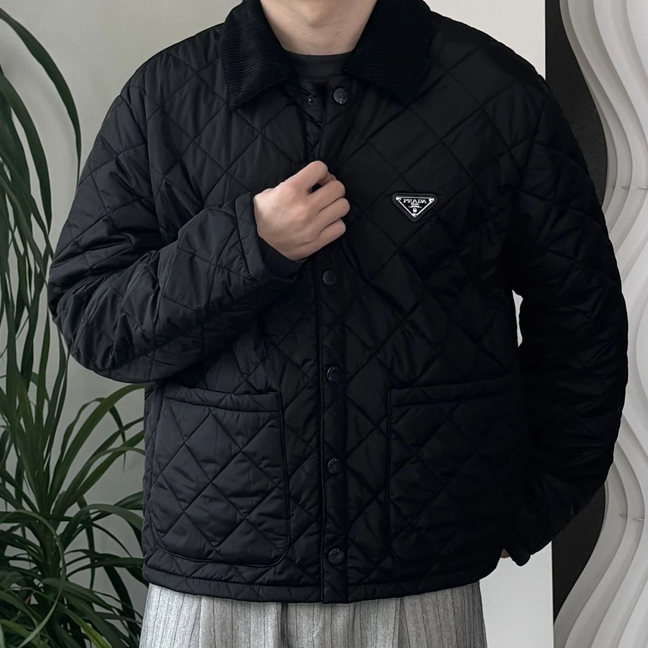 RD-C238 · Re-Nylon Quilted Collar Jacket showcase view 5