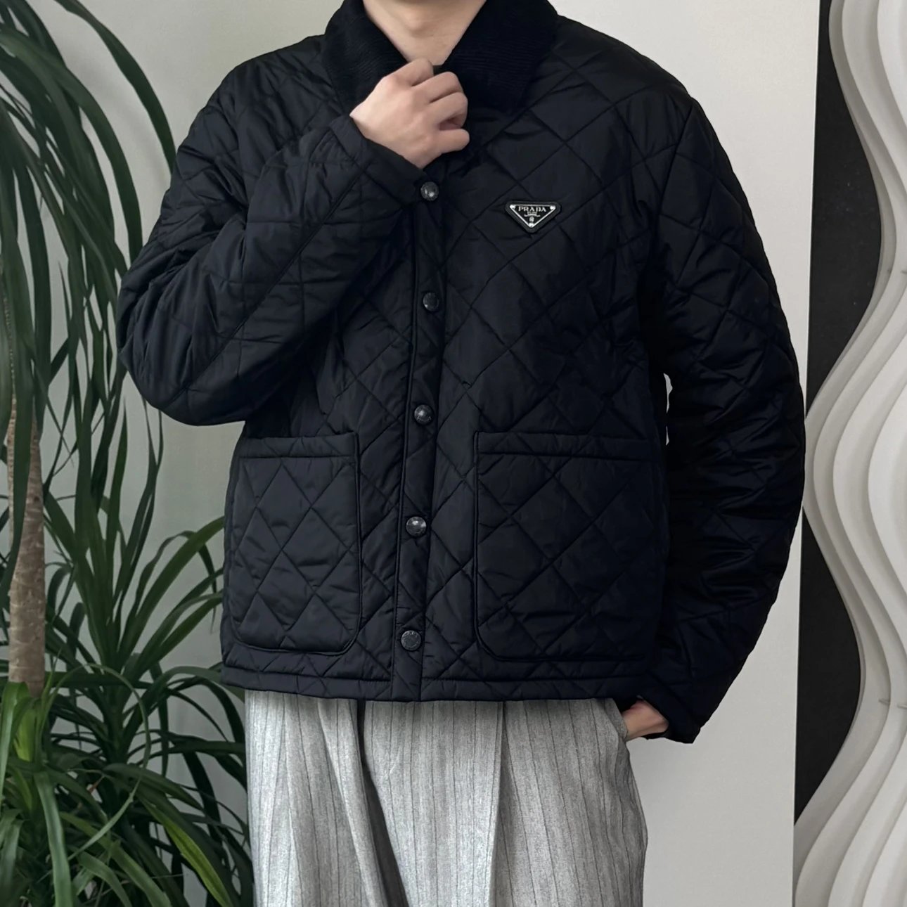 RD-C238 · Re-Nylon Quilted Collar Jacket showcase view 6
