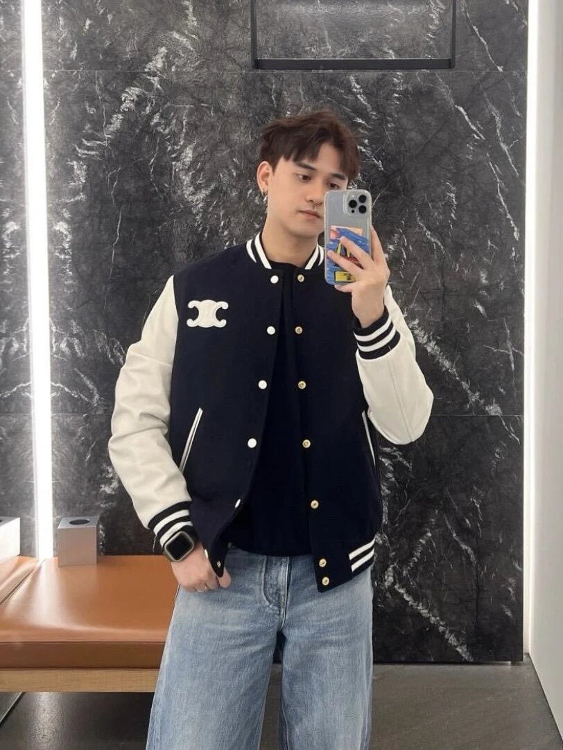 RD-C241 · Logo Varsity Jacket showcase view 6