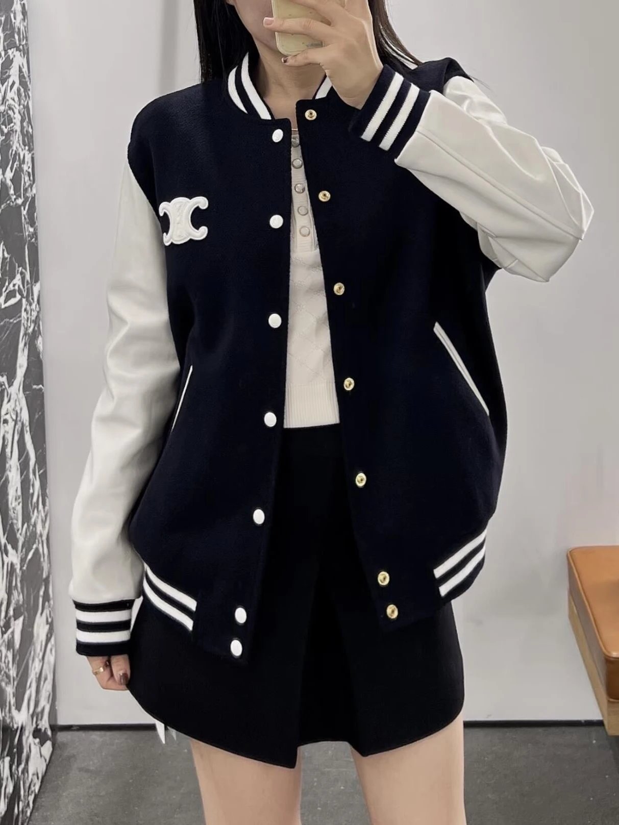 RD-C241 · Logo Varsity Jacket showcase view 7