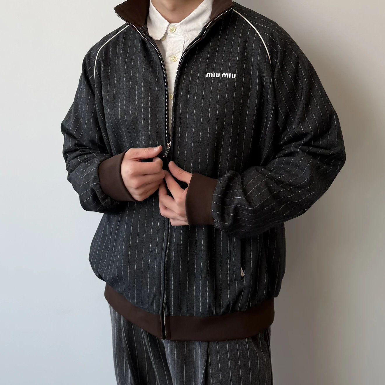 RD-C242 · Pinstripe Track Jacket showcase view 1