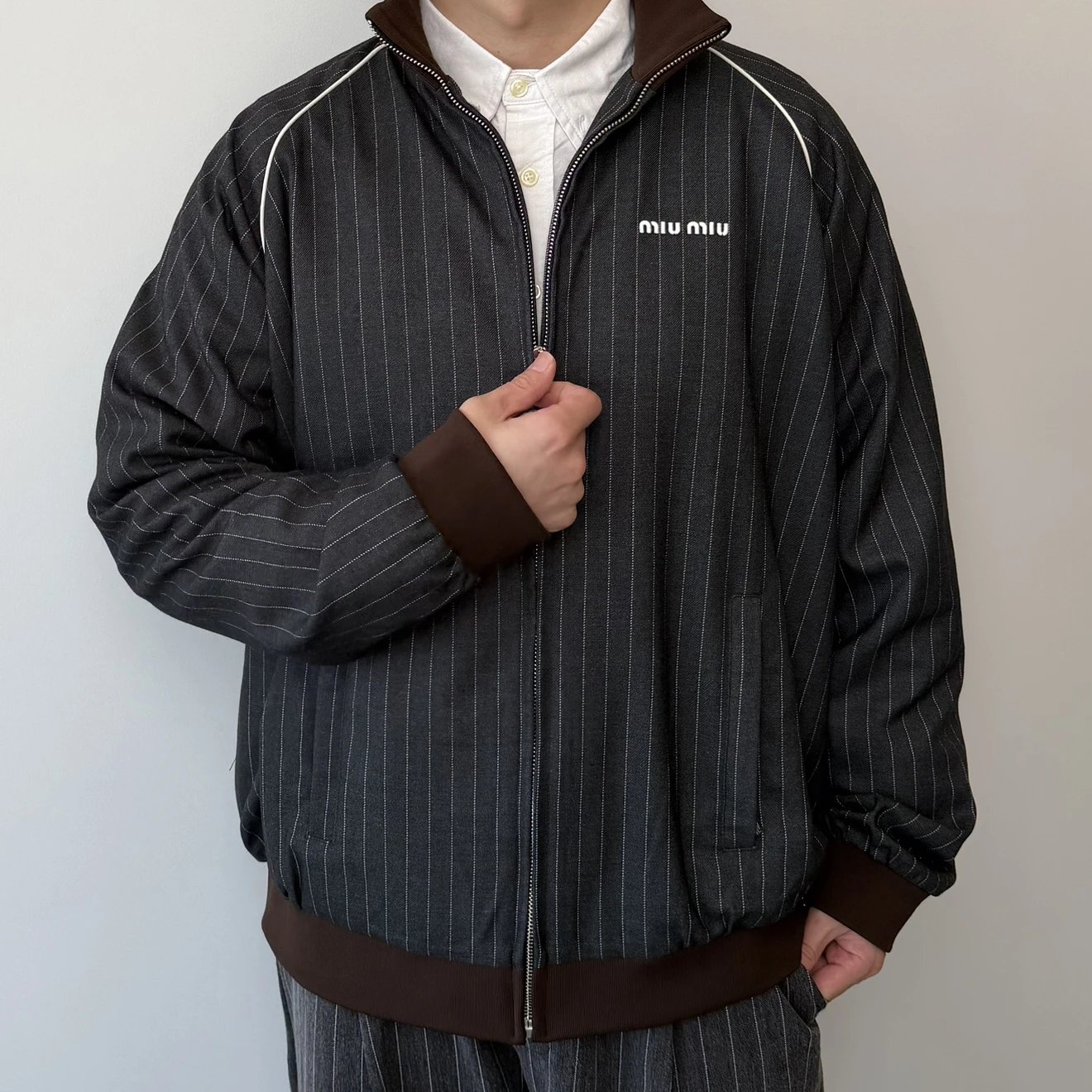 RD-C242 · Pinstripe Track Jacket showcase view 2