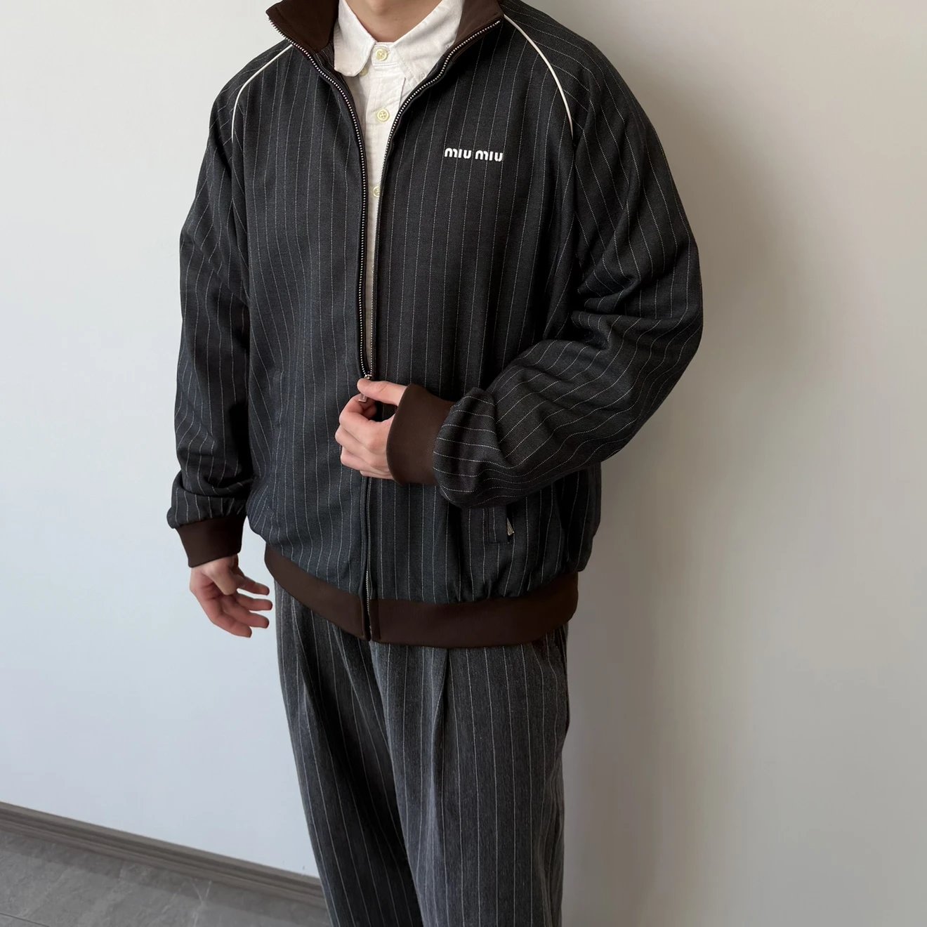 RD-C242 · Pinstripe Track Jacket showcase view 3