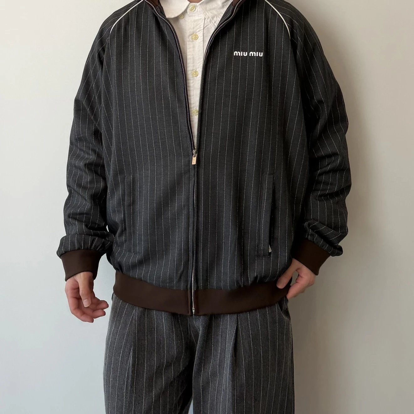 RD-C242 · Pinstripe Track Jacket showcase view 6