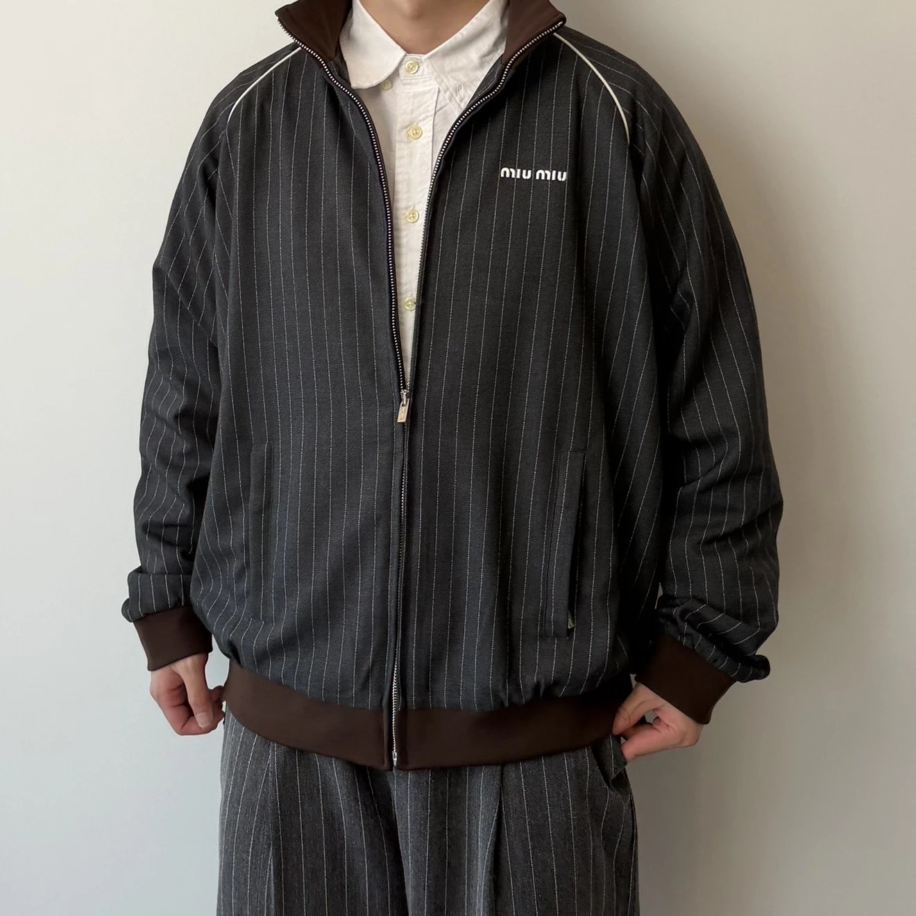 RD-C242 · Pinstripe Track Jacket showcase view 7