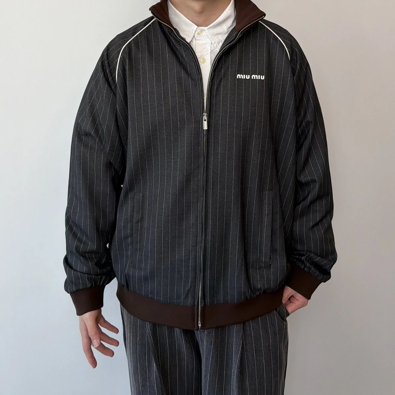 RD-C242 · Pinstripe Track Jacket showcase view 9