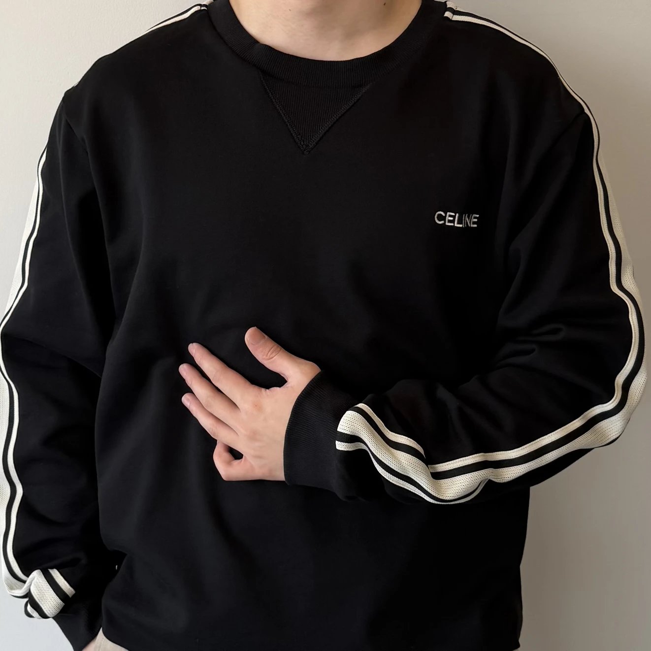 RD-C274 · Sleeve-Tape Crewneck Sweatshirt showcase view 6