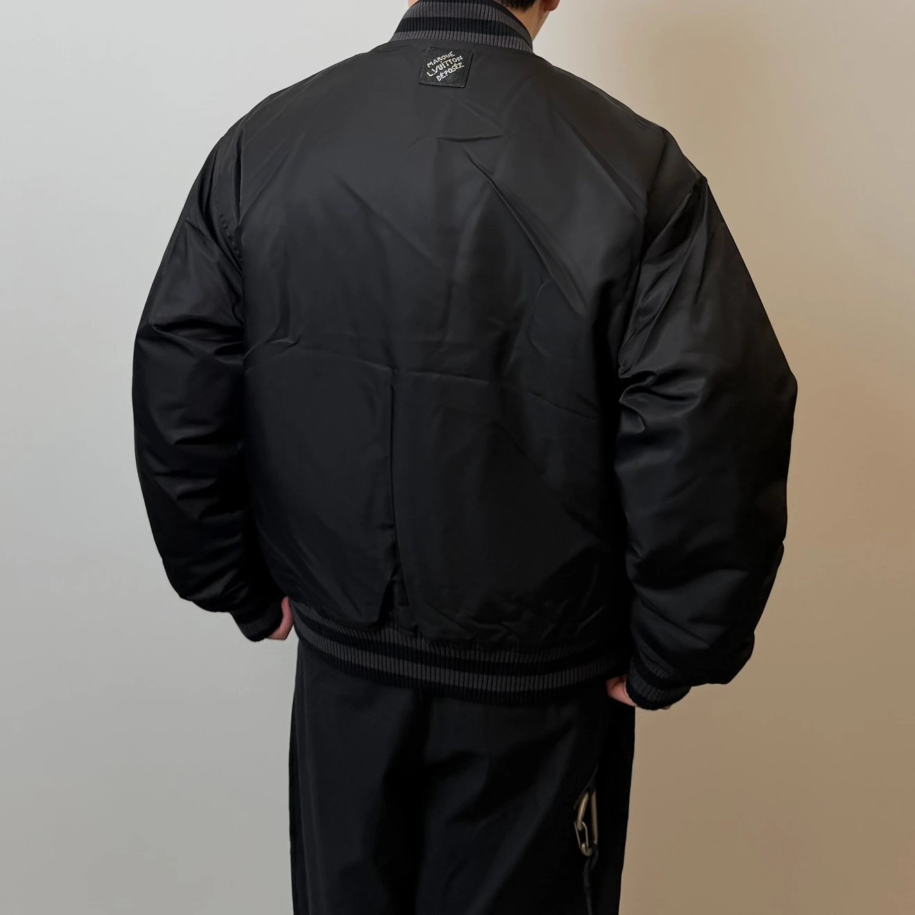 RD-C244 · Crystal-Emblem Satin Bomber Jacket showcase view 22