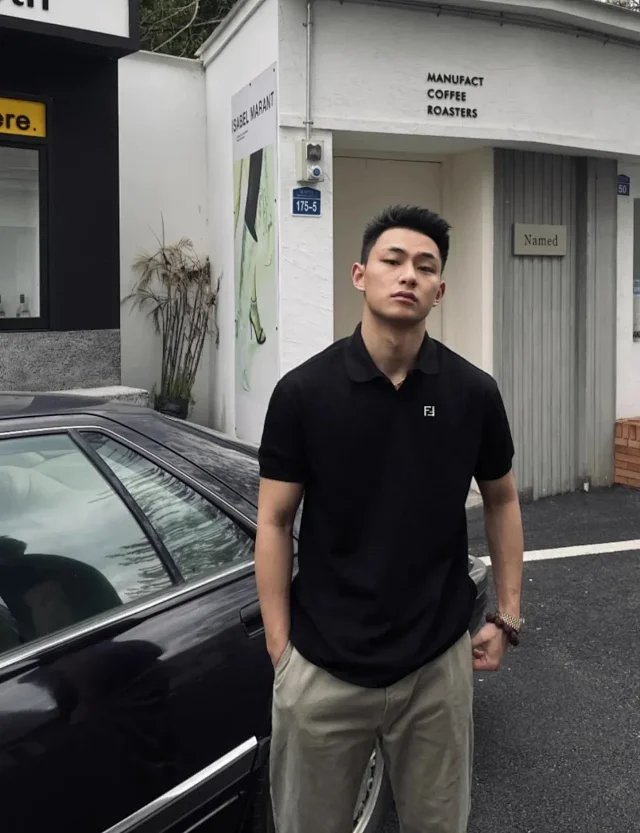 RD-C106 · Metal FF-Detail Short-Sleeve Polo showcase view 3
