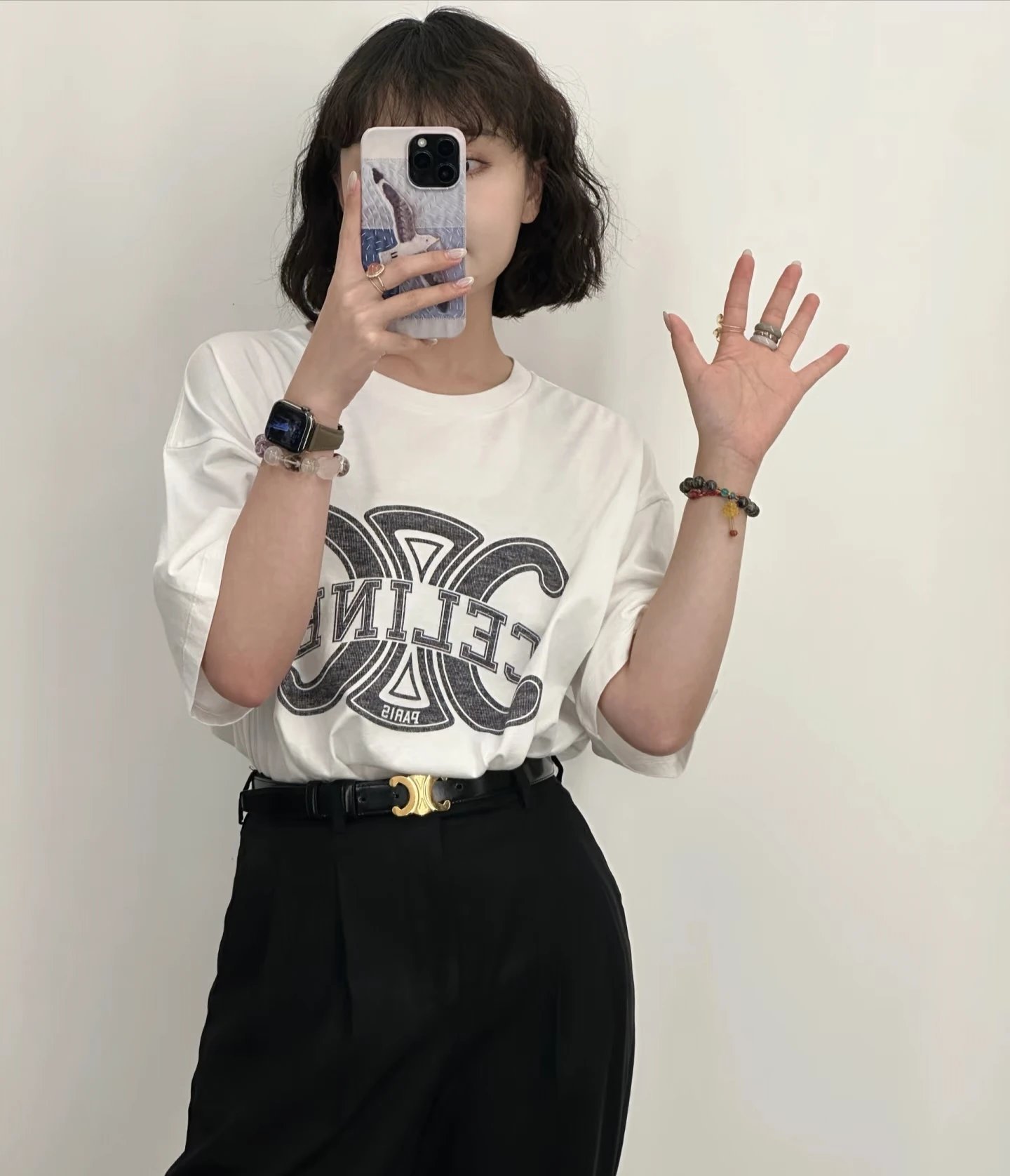 RD-C193 · Drawing Logo Cotton T-Shirt showcase view 4