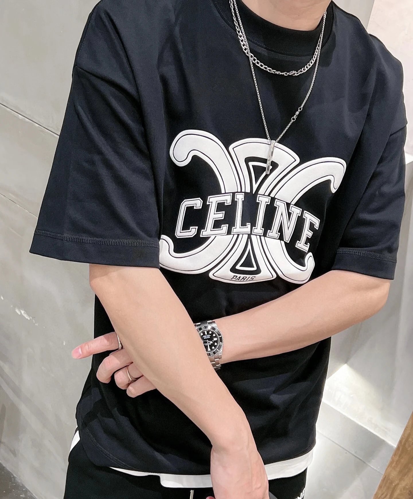 RD-C193 · Drawing Logo Cotton T-Shirt showcase view 9