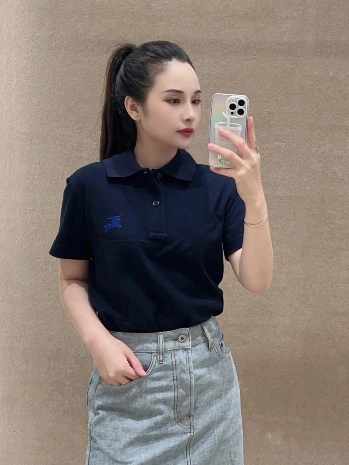 RD-C108 · Equestrian Knight Embroidered Polo Shirt showcase view 3