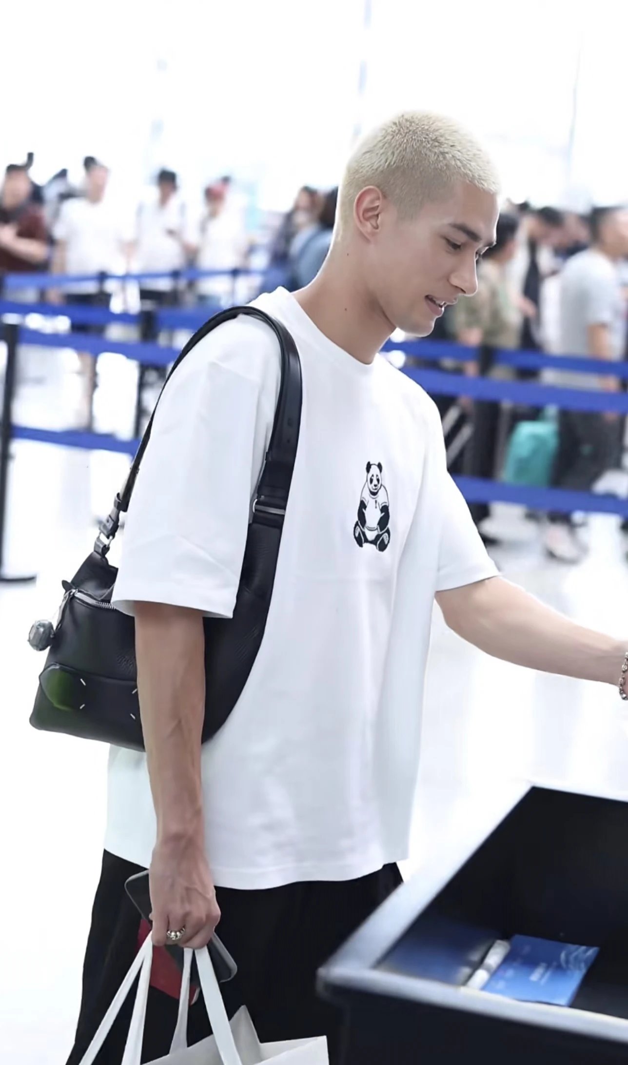 RD-C196 · Panda Embroidered T-Shirt showcase view 9