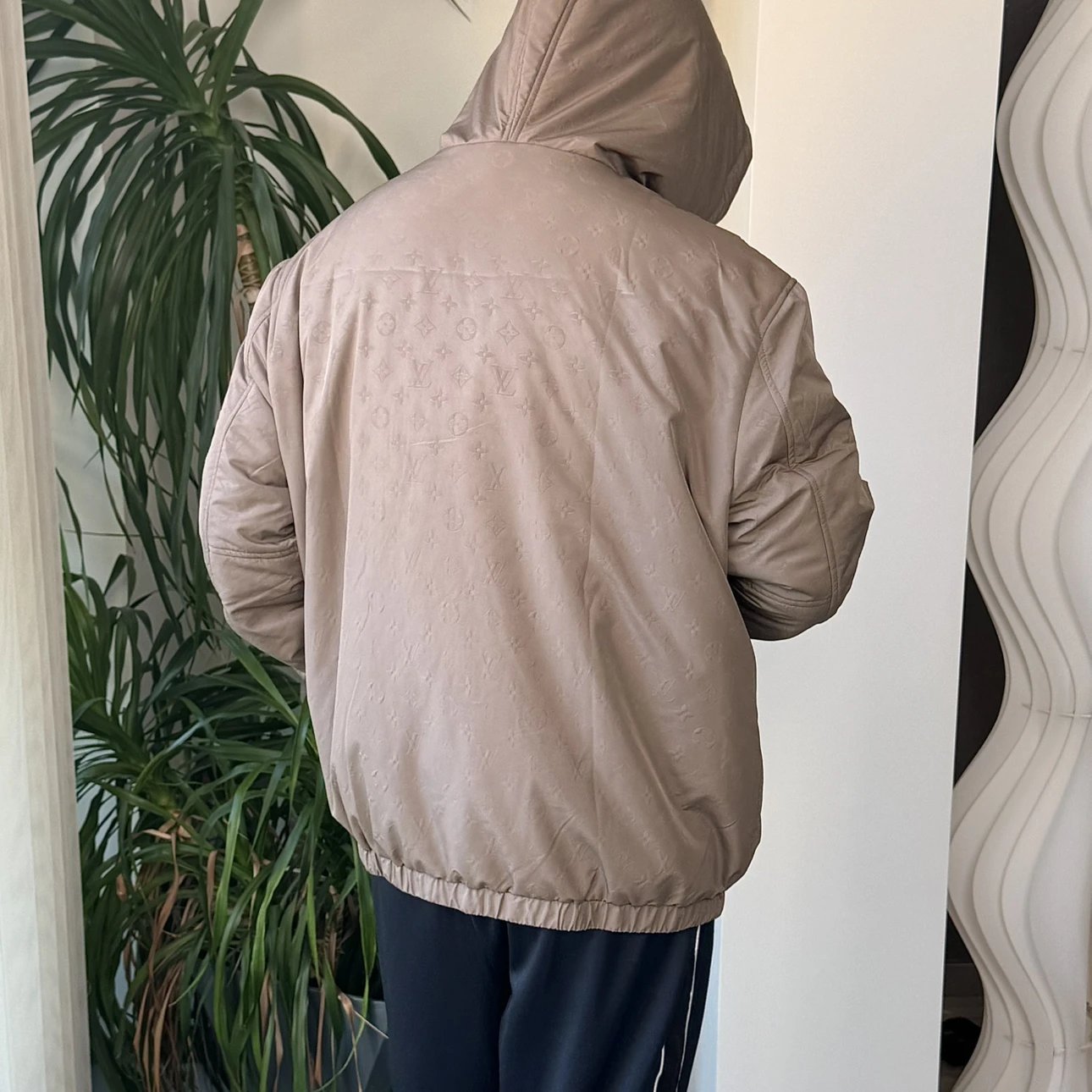 RD-C248 · Embossed Monogram Hooded Jacket showcase view 5