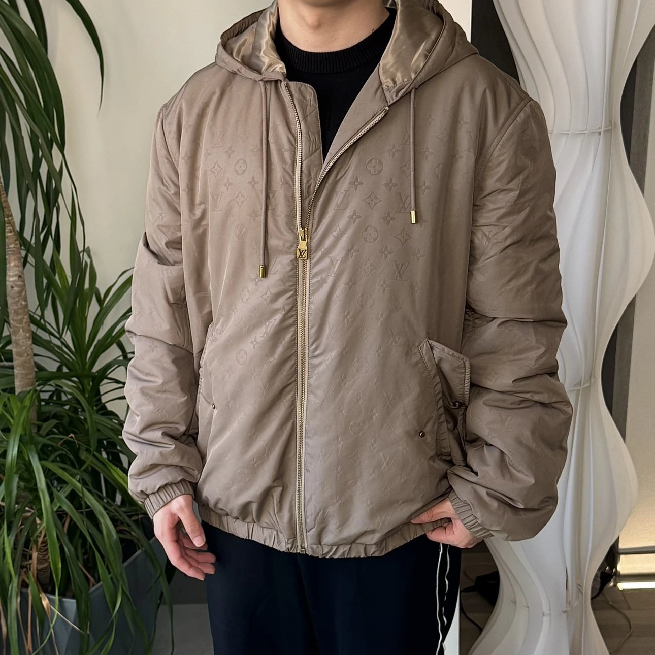 RD-C248 · Embossed Monogram Hooded Jacket showcase view 8