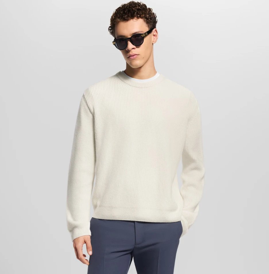 RD-C382 · Ribbed Wool Crewneck Sweater showcase view 1