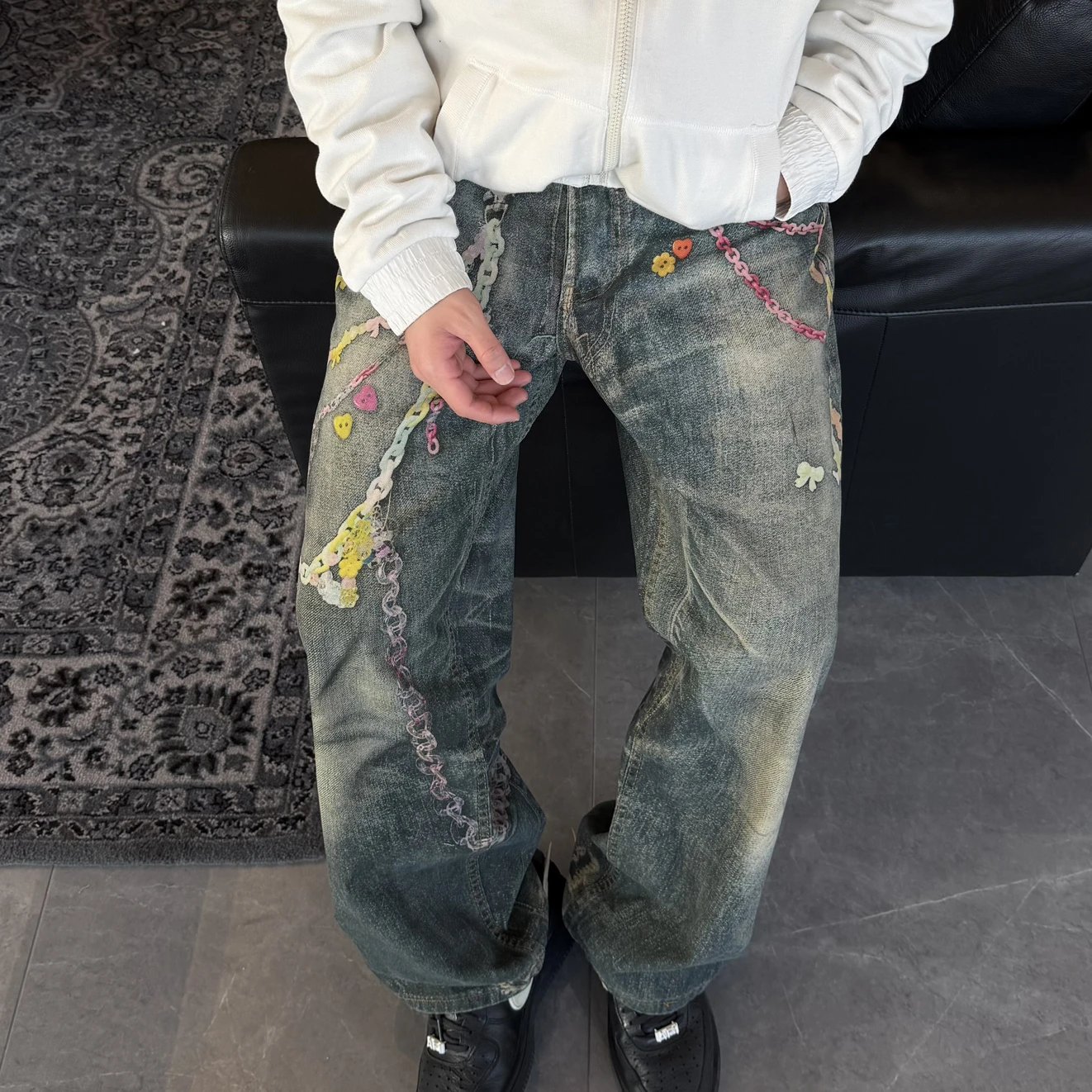 RD-C426 · 3D Candy-Chain Printed Jeans showcase view 1
