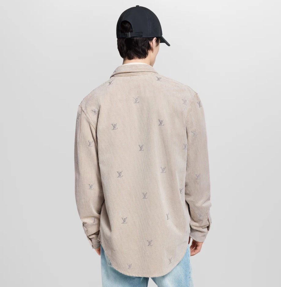 RD-C348 · Rhinestone Corduroy Overshirt showcase view 2