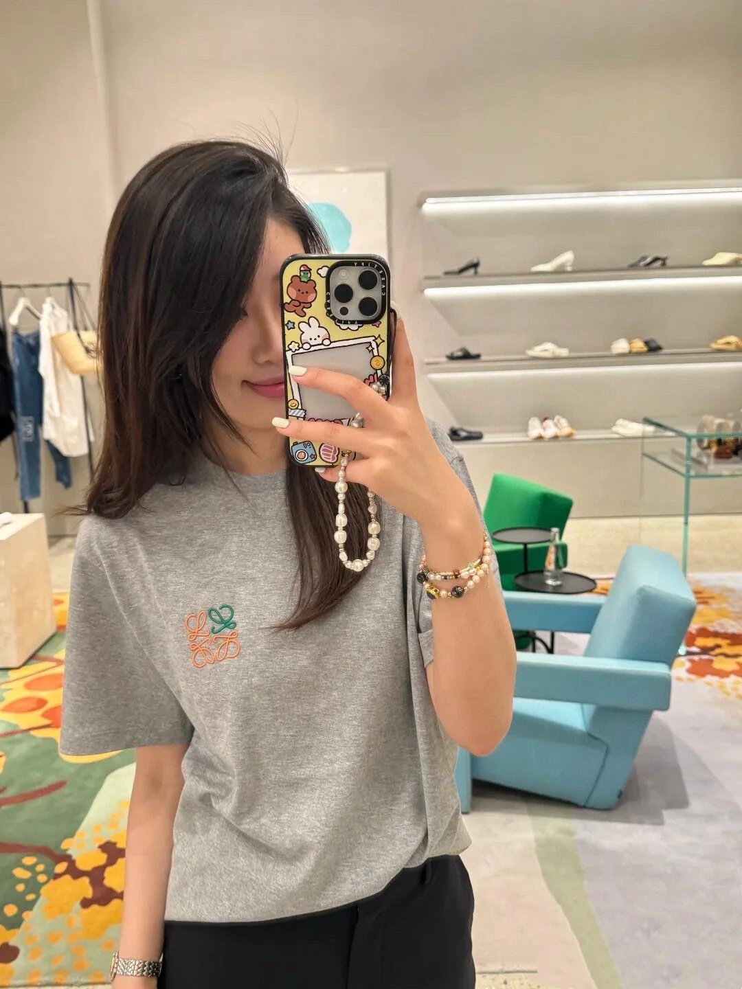 RD-C201 · Small-Logo Embroidered Crewneck T-Shirt showcase view 6