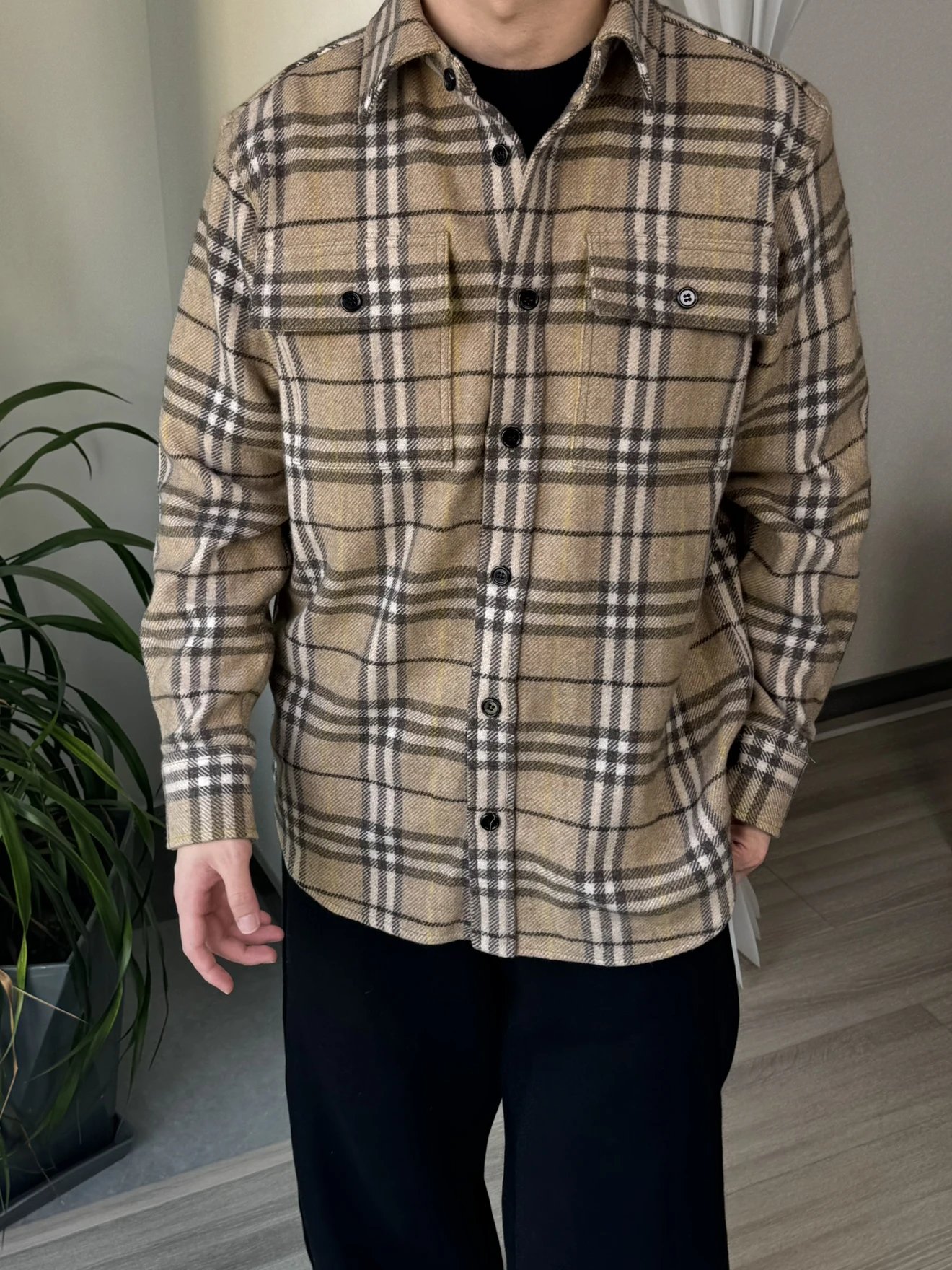 RD-C386 · Wool Plaid Overshirt showcase view 7