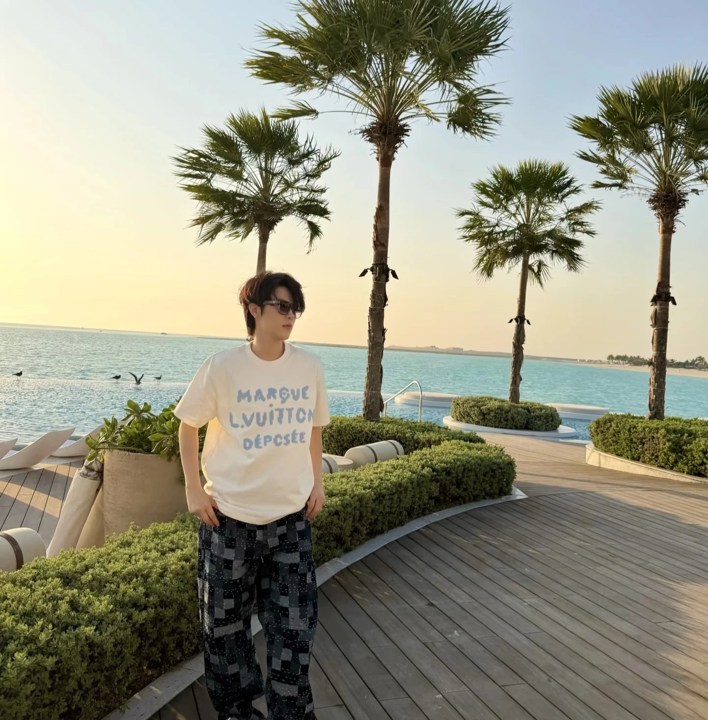 RD-C202 · Embroidered Letter T-Shirt showcase view 6