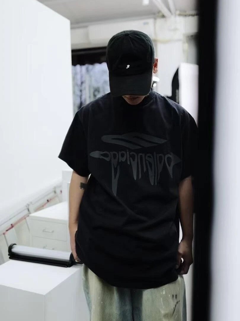 RD-C203 · 3M Distressed Oversized T-Shirt — Coal Grey showcase view 7