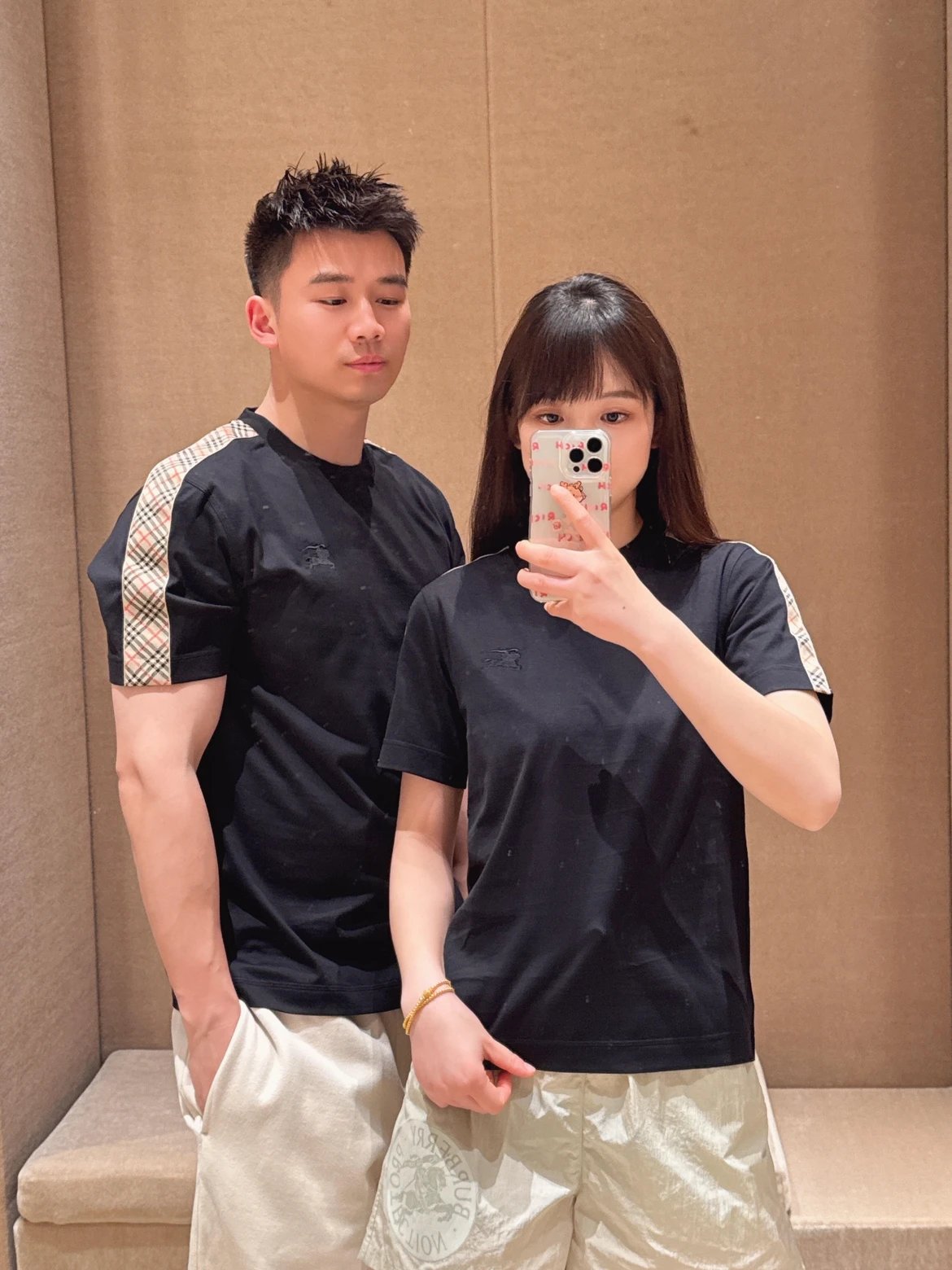 RD-C205 · Shoulder Check-Trim Crew-Neck T-Shirt showcase view 1