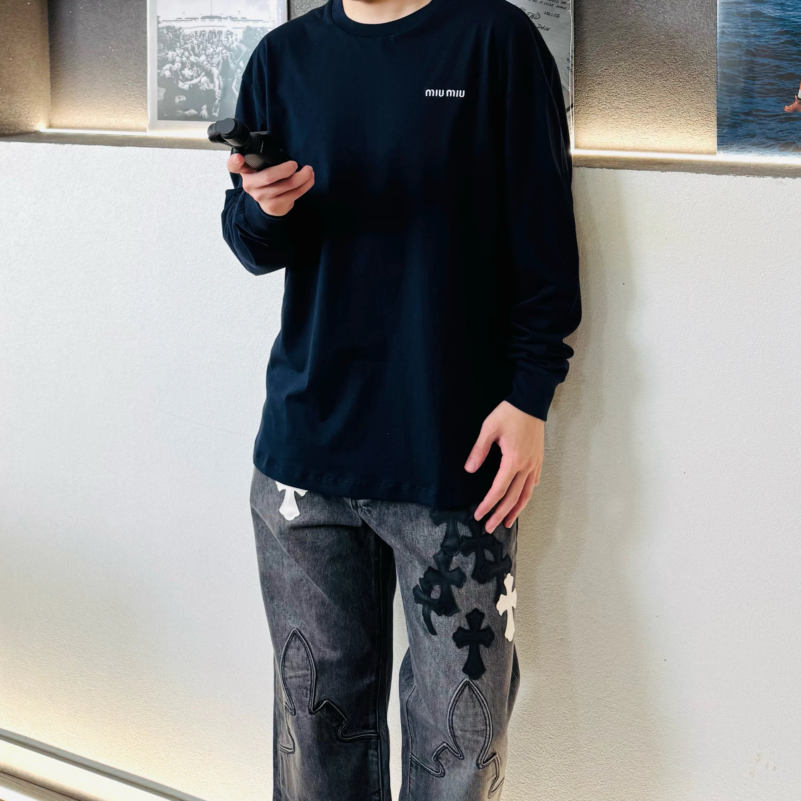 RD-C405 · Embroidered Long-Sleeve Top showcase view 1
