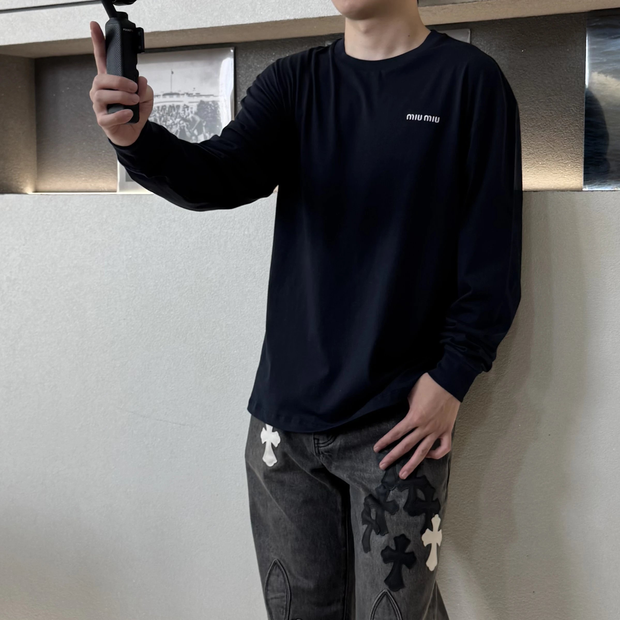 RD-C405 · Embroidered Long-Sleeve Top showcase view 4