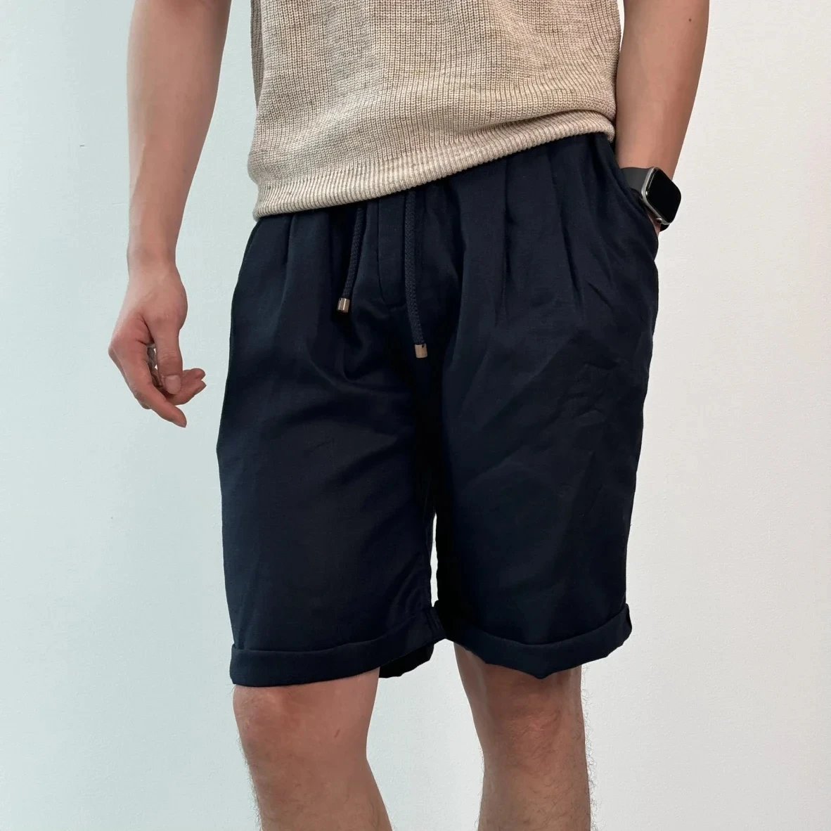 RD-C301 · Linen Bermuda Shorts showcase view 4