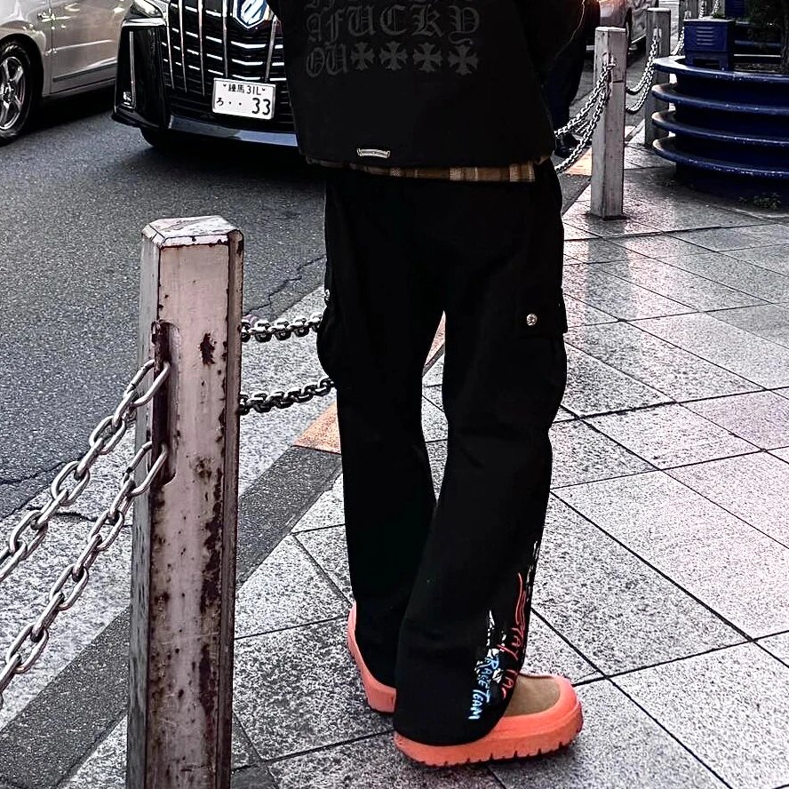 RD-C427 · Crostar Racing-Print Cargo Sweatpants showcase view 2